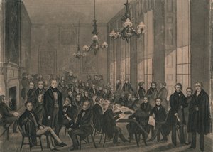 The National Convention at the British Coffee House by Unbekannt