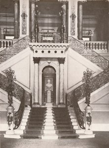 The National Library Staircase by Unbekannt