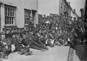 The New Army in training: A rest by the roadside by Unbekannt