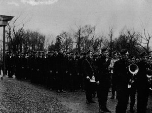 The Newfoundland Naval Reserve parading before the Governor at St. Johns
