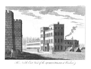 The North East View of the Queens Palace at Windsor, 1780 by Unbekannt