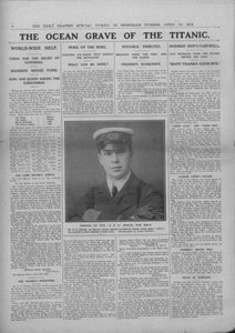 The Ocean Grave of the Titanic, and Photograph of Jack Phillips