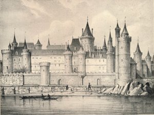 The Old Louvre in 1670 by Unbekannt