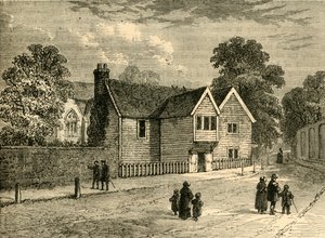The Old Rectory, Stoke Newington, in 1858, c1876 by Unbekannt