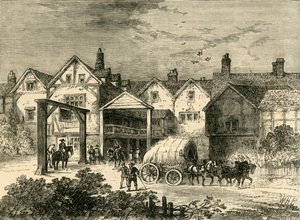The Old Tabard Inn, in the Seventeenth Century, c1878