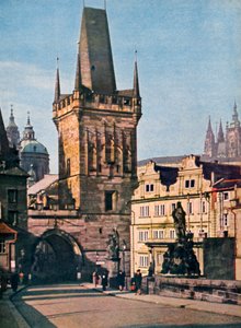 The Old Town End of the King Charles Bridge, Prague, Czech Republic