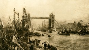 The Opening Ceremony of the Tower Bridge, c1894