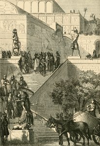 The Palace of Kouyunjik, Restored. After Layard, 1890 by Unbekannt