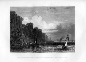 The Palisade Rocks on the Hudson River, West Bank, New York