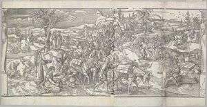 The Passage of a Caravan from the Frieze Ces Moeurs et Fachons de Faire de Turcz Customs by Unbekannt