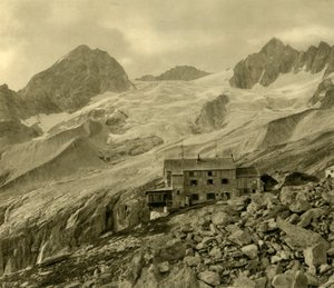 The Plauener Hütte and Glacier, Zillergrund, Tyrol, Austria
