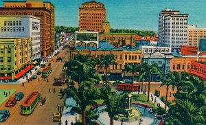 The Plaza, San Diego, California, c1941 by Unbekannt