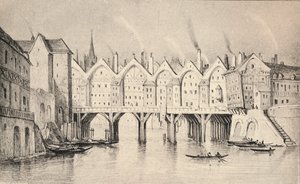 The Pont St Michel in 1550