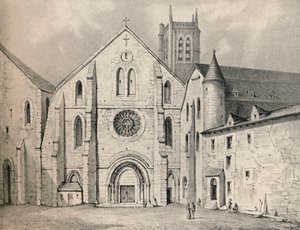 The Portal of the Abbey of St Genevieve by Unbekannt