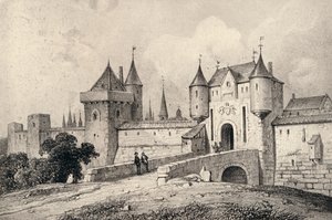 The Porte St Honoré in the 13th Century, 1915 by Unbekannt
