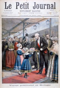 The President of the French Republic visiting Brittany