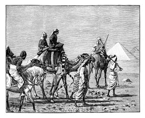 The Prince of Wales at the Pyramids