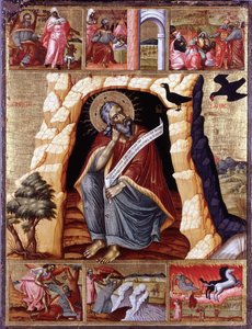 The Prophet Elijah in the Wilderness with Scenes from His Life