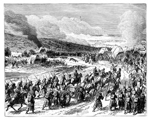 The Prussians Storming the Redoubts of Duppel by Unbekannt