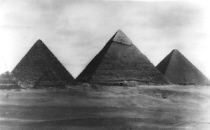The Pyramids at Giza, Egypt by Unbekannt