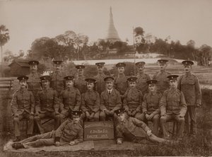 The Quartermasters Staff of the 1st Royal Munster Fusiliers, Rangoon, Burma by Unbekannt