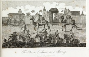 The Queen of Persia carried by camels, c.1810-1829