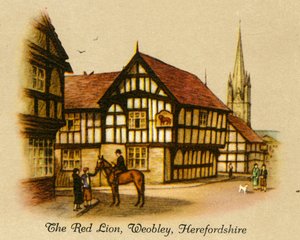 The Red Lion, Weobley, Herefordshire by Unbekannt