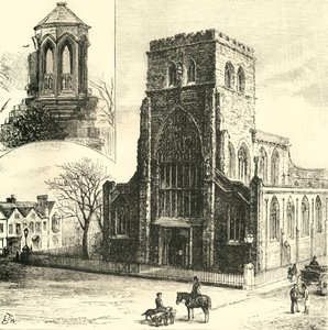The Refectory Pulpit. The Abbey Church, 1898 by Unbekannt