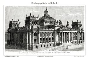 The Reichstag, Berlin, Germany by Unbekannt