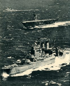 The Renown, the Ark Royal, and the Sheffield