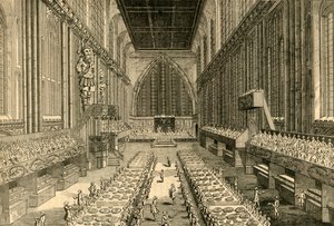 The Royal Banquet in Guildhall, 1761 by Unbekannt