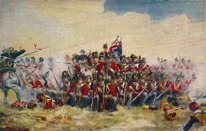 The Royal Scots. The Square at Quatre Bras by Unbekannt