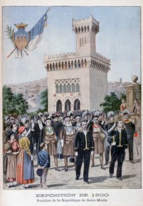 The San Marino Pavilion at the Universal Exhibition of 1900, Paris by Unbekannt