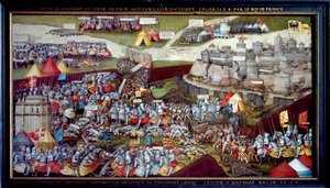 The Siege and Battle of Pavia by Unbekannt