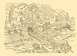 The Spaniards Capture Antwerp in Their Long Struggle with the Dutch, 1576, c1930 by Unbekannt