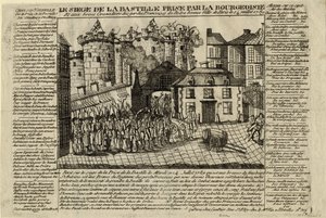 The Storming of the Bastille on 14 July 1789 by Unbekannt