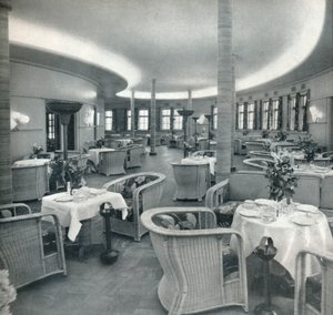 The Tea Lounge of the Conte Di Savoia, 1933 by Unbekannt