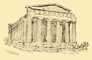 The Temple of the Greek Colony at Agrigentum in Sicily by Unbekannt