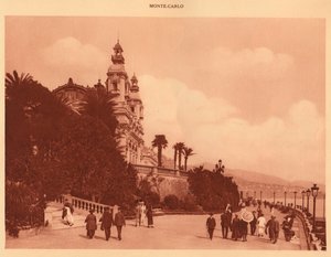 The Terraces and the Casino, Monte Carlo by Unbekannt