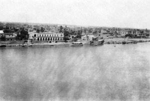 The Tigris River from the 31st British General Hospital, Baghdad, Mesopotamia, WWI