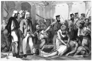 The Times Correspondent Looking on at the Sacking of the Kaiser Bagh by Unbekannt