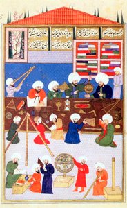 The Turkish Astronomer Takiuddin at His Observatory at Galata, Istanbul by Unbekannt