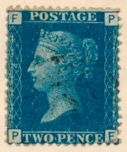 The Two Penny Blue or The Two Pence Blue Postage Stamp