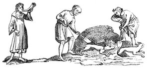 The Unearthing of a Fox, 14th century, 1833 by Unbekannt