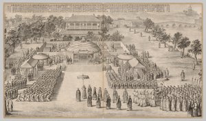 The Victory Banquet: from Battle Scenes of the Quelling of Rebellions by Unbekannt