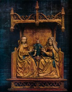 The Virgin and St. Anne Teaching the Infant Saviour to Walk, c1470 by Unbekannt