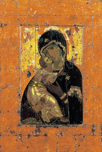 The Virgin of Vladimir, Byzantine icon, early 12th century by Unbekannt