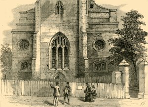 The West End of St. Andrews, Showing the Gothic Arch, c1872