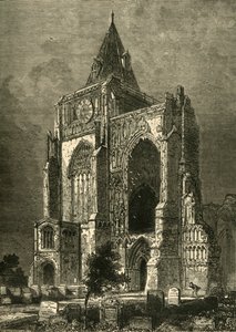 The West Front, Crowland Abbey by Unbekannt