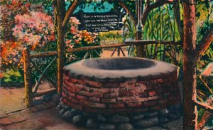 The Wishing Well at Ramonas Marriage Place, Old Town, San Diego, California